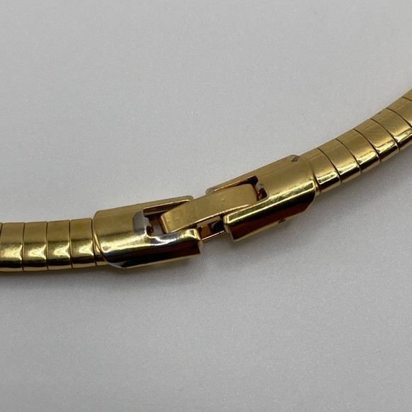 Vintage Gold Tone Women’s Necklace | Choker | Snake Chain - Picture 6 of 8